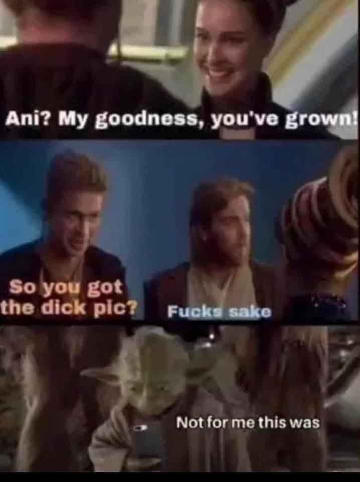 This meme is a screenshot from the TV show "Star Wars: The Clone Wars" where Anakin Skywalker (also known as Darth Vader) says "I find your lack of faith disturbing" to Mon Mothma. The meme is edited to replace Anakin's quote with "I find your lack of memes disturbing" and then a second edit with "I find your memes disturbing" followed by "I find your memes disturbing" with the image of the character's face replaced with a picture of a cat.